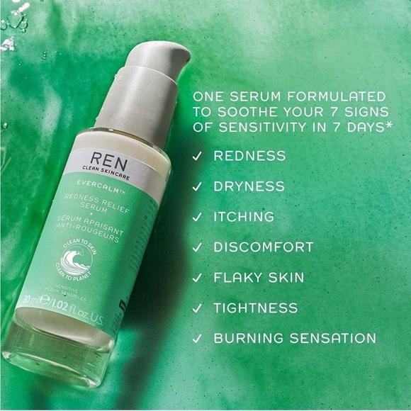 Ren Evercalm Redness Relief Serum Full Size NIB - Picture 3 of 3